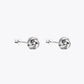 Silver Knot Stud Earrings image 2