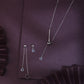 Silver Lunar Drop Jewellery Set image 0