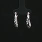 Silver Dual-Line Hoop Earrings