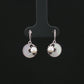Silver Pearl Bloom Drop Earrings