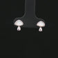 Pearl Teardrop Silver Stud Earrings