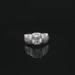 The Alencia Urban Cushion Solitaire Silver Ring