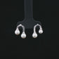 Pearl Arc Stud Earrings