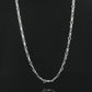 Alencia Modern Bar Link Silver Chain