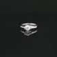 The Alencia Urban Serenade Ribbon Bypass Solitaire Ring