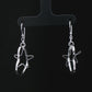 Silver Heart & Star Dangle Earrings