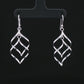 Silver Flow Drop Earrings