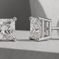 Square Solitaire Crystal Stud Earrings
