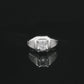 The Alencia Urban Brushed Solitaire Silver Ring