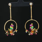 Butterfly Pearl Silver Stud Earrings