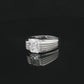 The Alencia Urban Multi-Grooved Solitaire Silver Ring