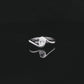 The Alencia Urban Serenade Swirl Oval Bypass Ring