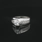 The Alencia Urban Greek Key Solitaire Silver Ring
