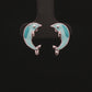 Ocean Dolphin Blue Stud Earrings