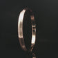 The Alencia Urban Grooved Rose Gold Bangle