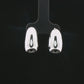 Chunky Silver Huggie Hoop Earrings