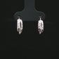 Silver Twisted Hoop Earrings