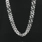 Alencia Luxe Iced Cuban Silver Chain