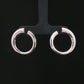 Silver Open Hoop Earrings