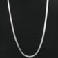 The Alencia Sleek Herringbone Silver Chain