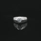 The Alencia Urban Chevron Solitaire Silver Ring