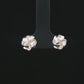 Silver Love Knot Stud Earrings