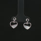 Heart Pearl Silver Drop Earrings