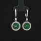 Silver Cushion Spark Stud Earrings