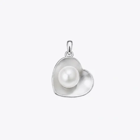Pearl Heart Silver Pendant
