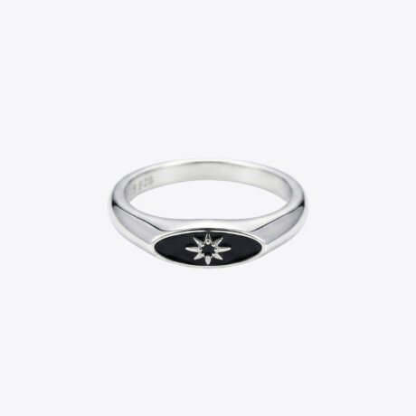 Celestial Oval Signet Ring