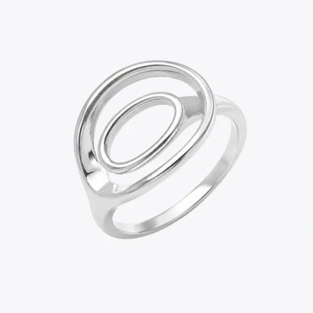 Orbit Glow Silver Ring