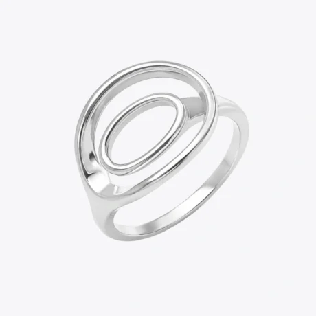 Orbit Glow Silver Ring