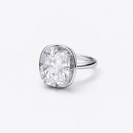 Azure Twist Solitaire Ring