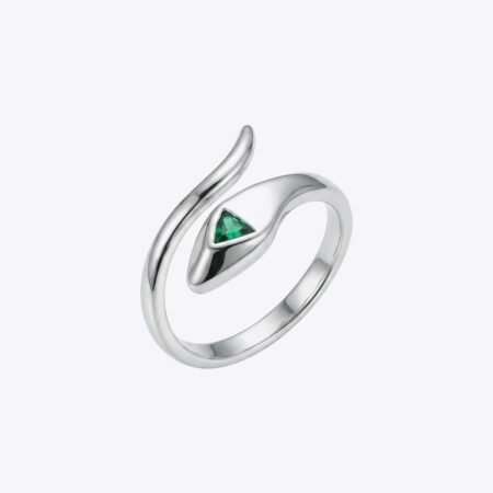 Emerald Serpent Wrap Ring