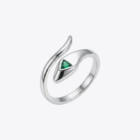 Emerald Serpent Wrap Ring