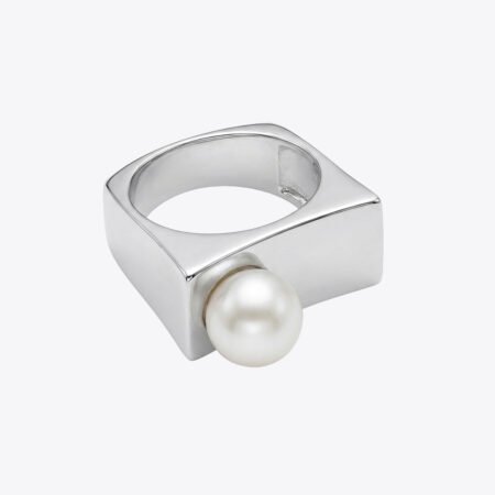 Pearl Edge Statement Ring