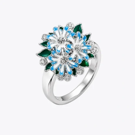Blue Bloom Garden Ring