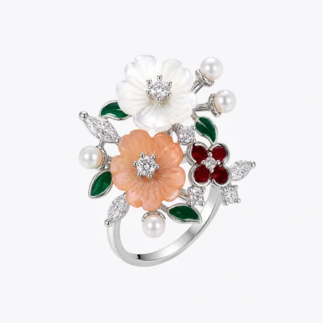 Silver Thorn Crown Ring