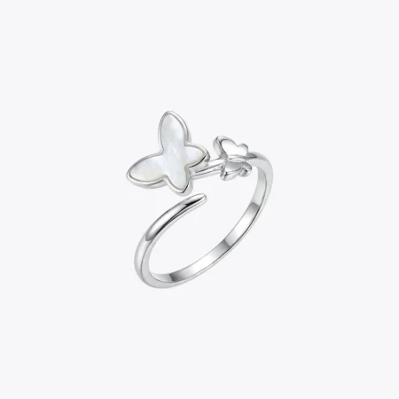 Fluttering Pearl Adjustable Ring