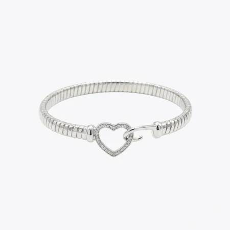 The Alencia Open Heart Ribbed Kada