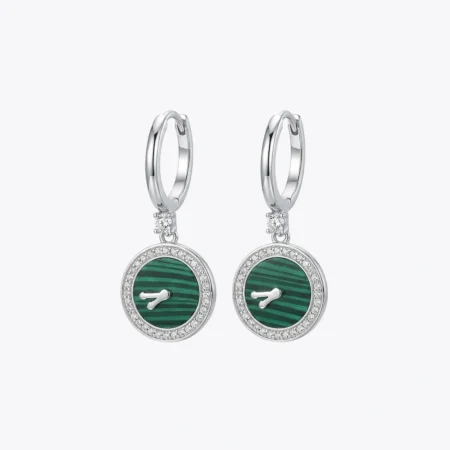 The Verdant Halo Drop Earrings