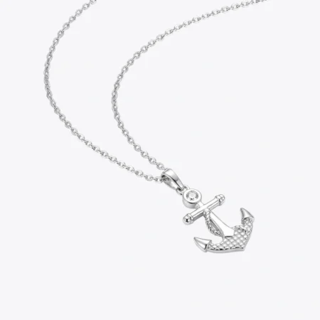 Marine Anchor Sparkle Necklace