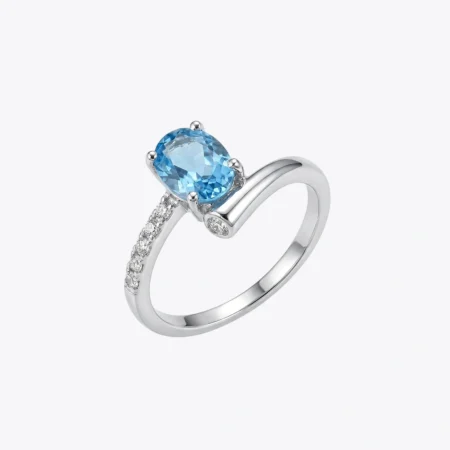 The Alencia Sky Blue Embrace Ring