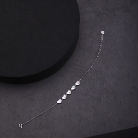 Heart Grace Silver Bracelet