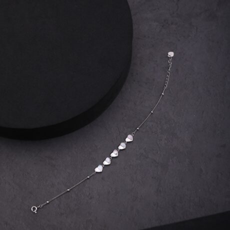 Heart Grace Silver Bracelet