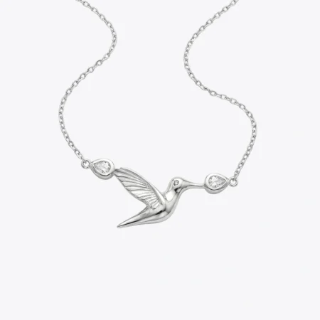 The Graceful Hummingbird Pendant Necklace