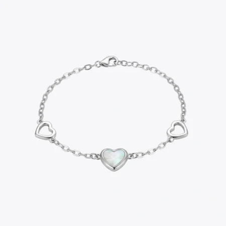 Alencia Radiant Crimson Heart Bracelet