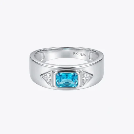 Alencia Azure Trilogy Band Blue Ring