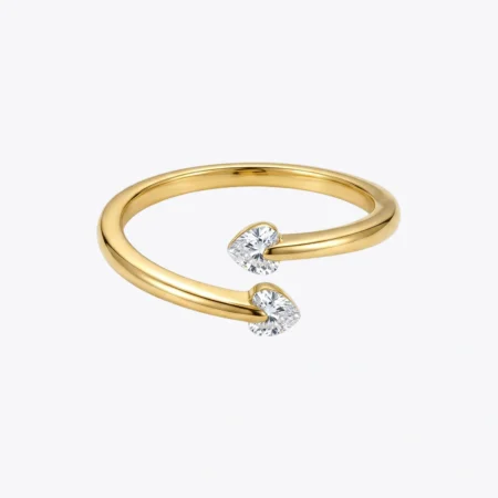 Azure Twist Solitaire Ring