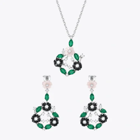 Floral Garden Silver Combo Set